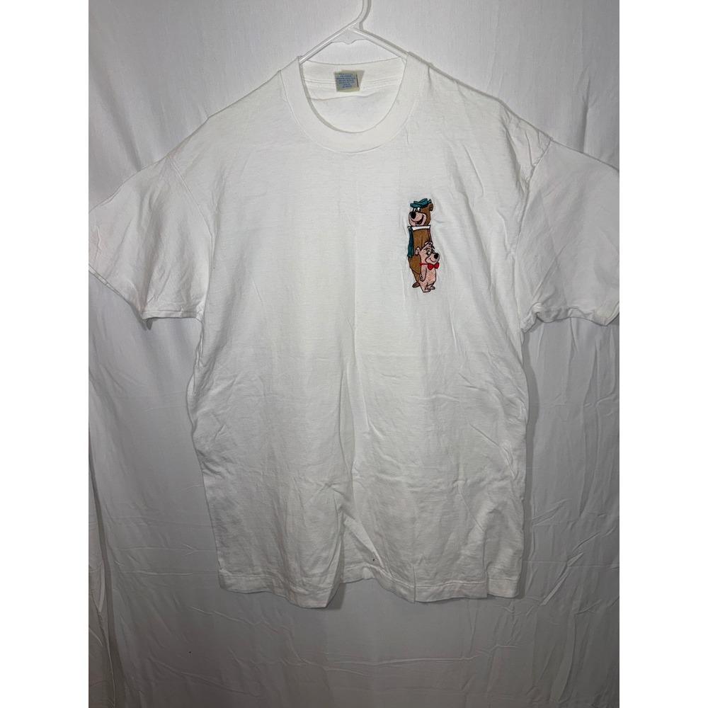 Vintage Too Cute! Yogi Bear & Boo Boo T-Shirt XL‎ White Cartoon Made in USA